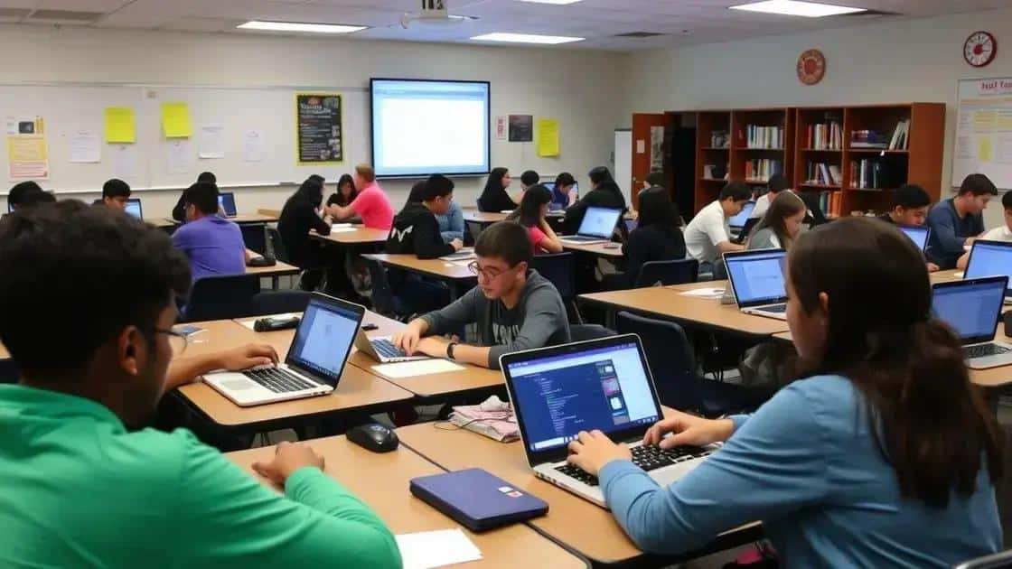 How high school coding classes are structured