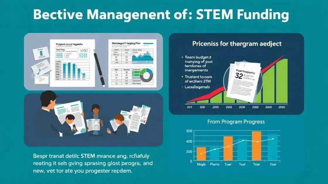 Best practices for managing stem funding effectively