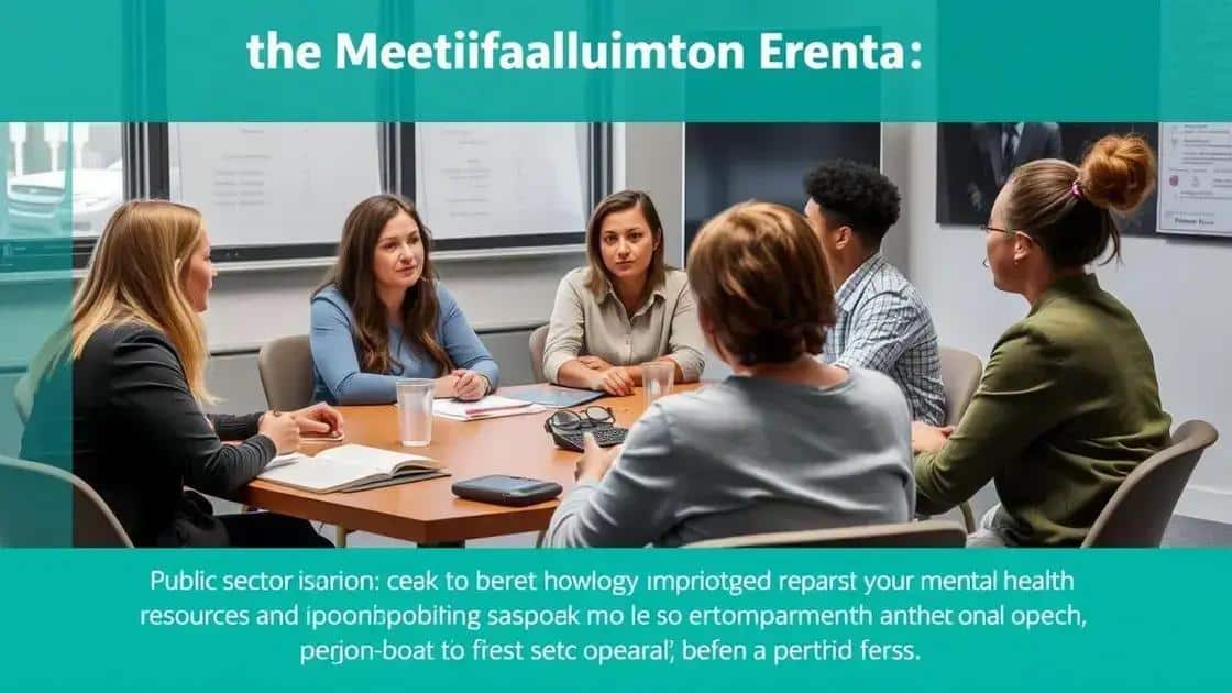 Current state of mental health support in public sectors