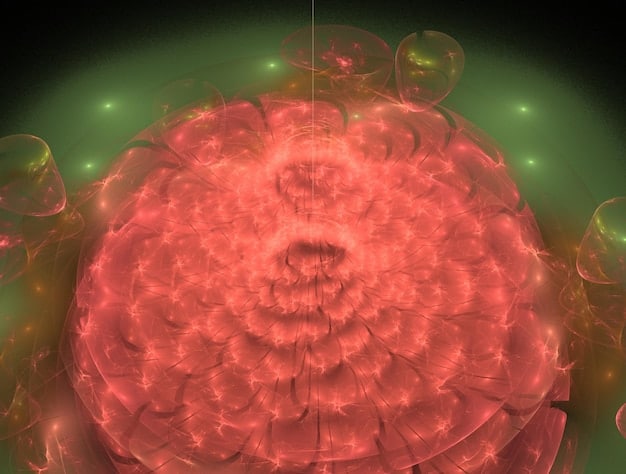 A close-up of a brain scan showing areas lighting up during mindfulness meditation. The colors range from blue to red, indicating different levels of brain activity.