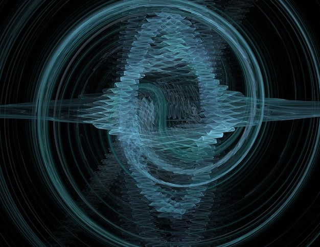 A visually appealing representation of brainwave activity during mindfulness meditation, highlighting the increase in alpha and theta waves.