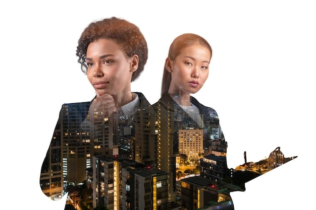 A split image showing two contrasting workplaces: on one side, a flexible, modern tech office; on the other, a busy, traditional manufacturing plant. The image highlights the different levels of suitability for a 4-day work week across various industries.