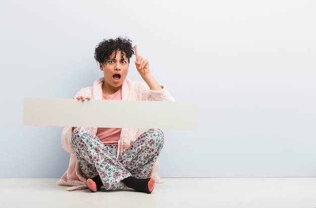 A person sitting on the edge of their bed, looking stressed and overwhelmed, while holding a smartphone. The scene represents the struggle with insomnia and the difficulty of disconnecting from technology before sleep.