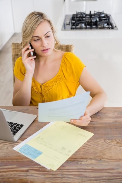 A person sits at a desk, reviewing tax forms and medical expense receipts. The person is using a highlighter on a tax form and has a calculator and a pen nearby. The scene suggests careful attention to detail and a systematic approach to documenting expenses for tax purposes.