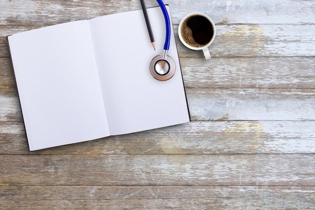 An open Medicare handbook on a table, next to a pair of reading glasses and a pen, signifying the importance of understanding Medicare coverage details.