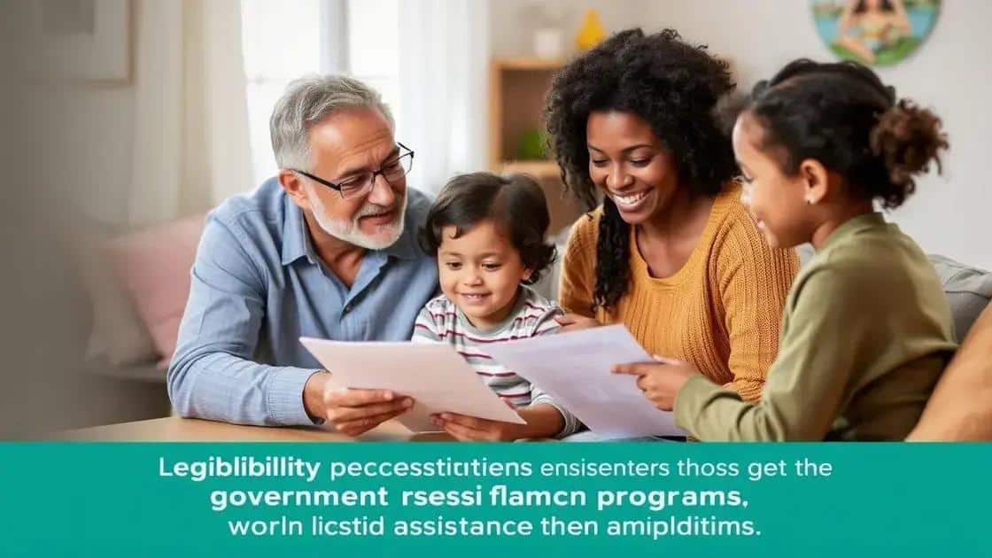 Eligibility criteria for families in need