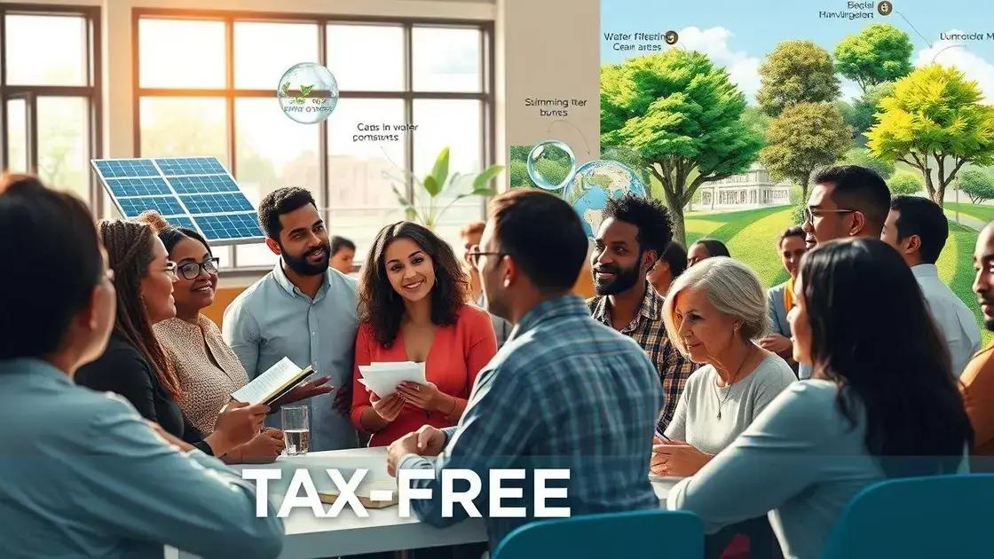Benefits of tax-free bonds for environmental initiatives