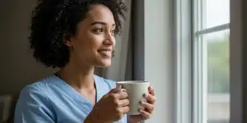 Caregiver finding peace and balance in her daily routine