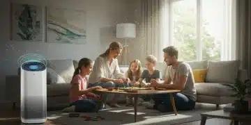 Family enjoying clean air in modern 2026 home