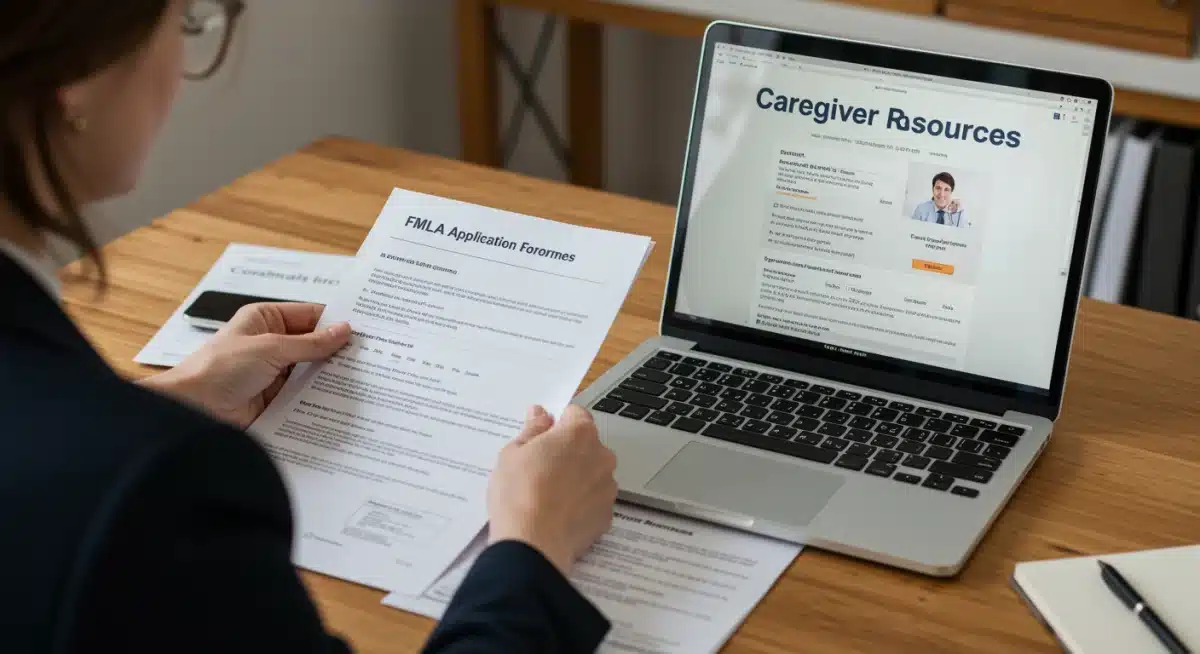 Organizing FMLA application documents for caregiving leave