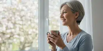 Caregiver finding peace and self-care amidst responsibilities