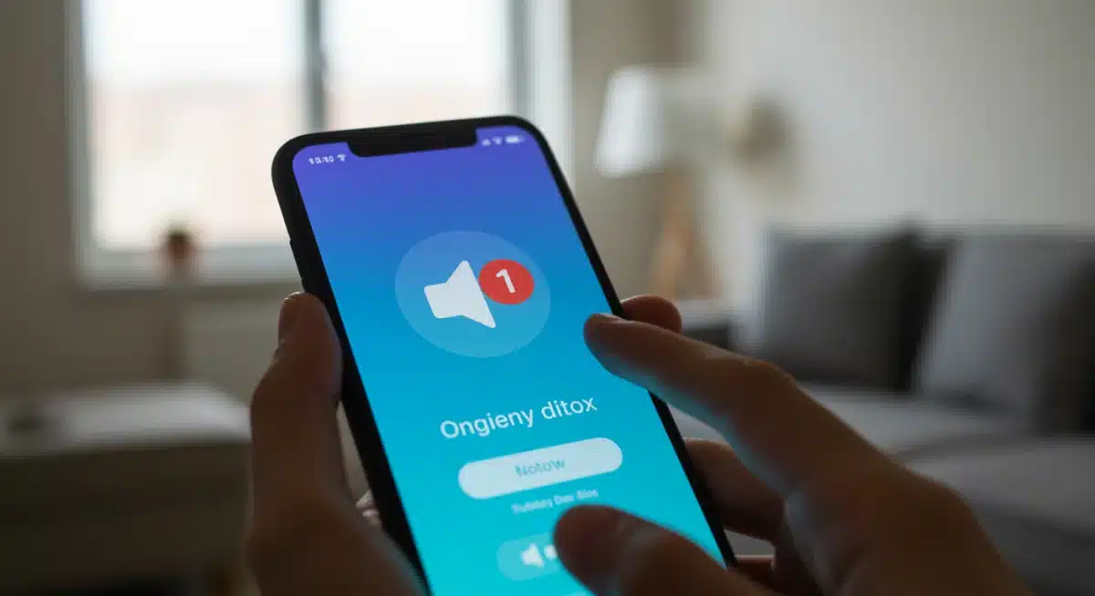 Silencing phone notifications for digital detox