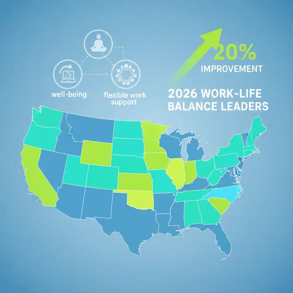 Work-Life Balance Index 2026: Top US States for Employee Well-being