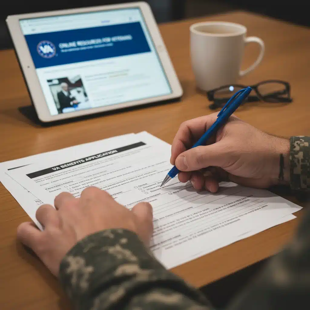 Filling out VA caregiver benefits application forms