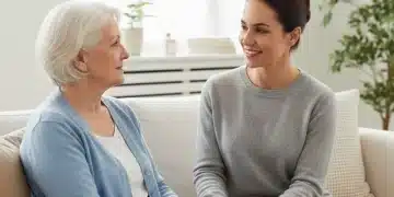 Caregiver Burnout Prevention 2026: 3 Key Strategies for Lasting Well-being Smiling caregiver holding an elderly person's hand, symbolizing support and well-being.